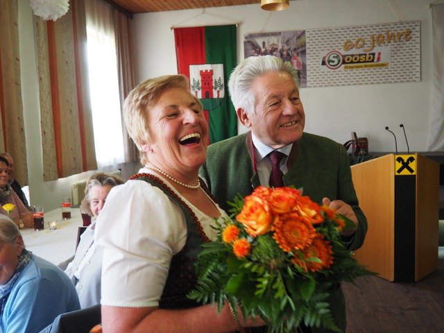 Seniorenchefin Maria Ruhaltinger und Josef Pühringer. | Foto: Ludwig Riepl