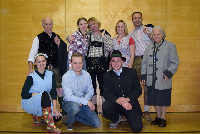 Die Theatergruppe der Landjugend St. Katharein an der Laming.