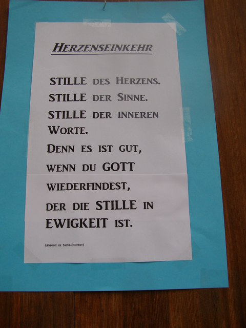 Herzenseinkehr vor der Tür!