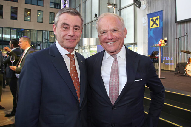 Generaldirektor Heinrich Schaller, Vorstandsvorsitzender AMAG Austria Metall AG Helmut Wieser | Foto: Foto: RLB OÖ/Strobl