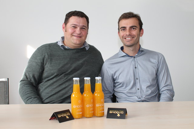 Bernhard Lattner und Roman Pachinger wollen mit ihrem Getränke-Start-up "Smoovo" den europäischen Markt erobern.