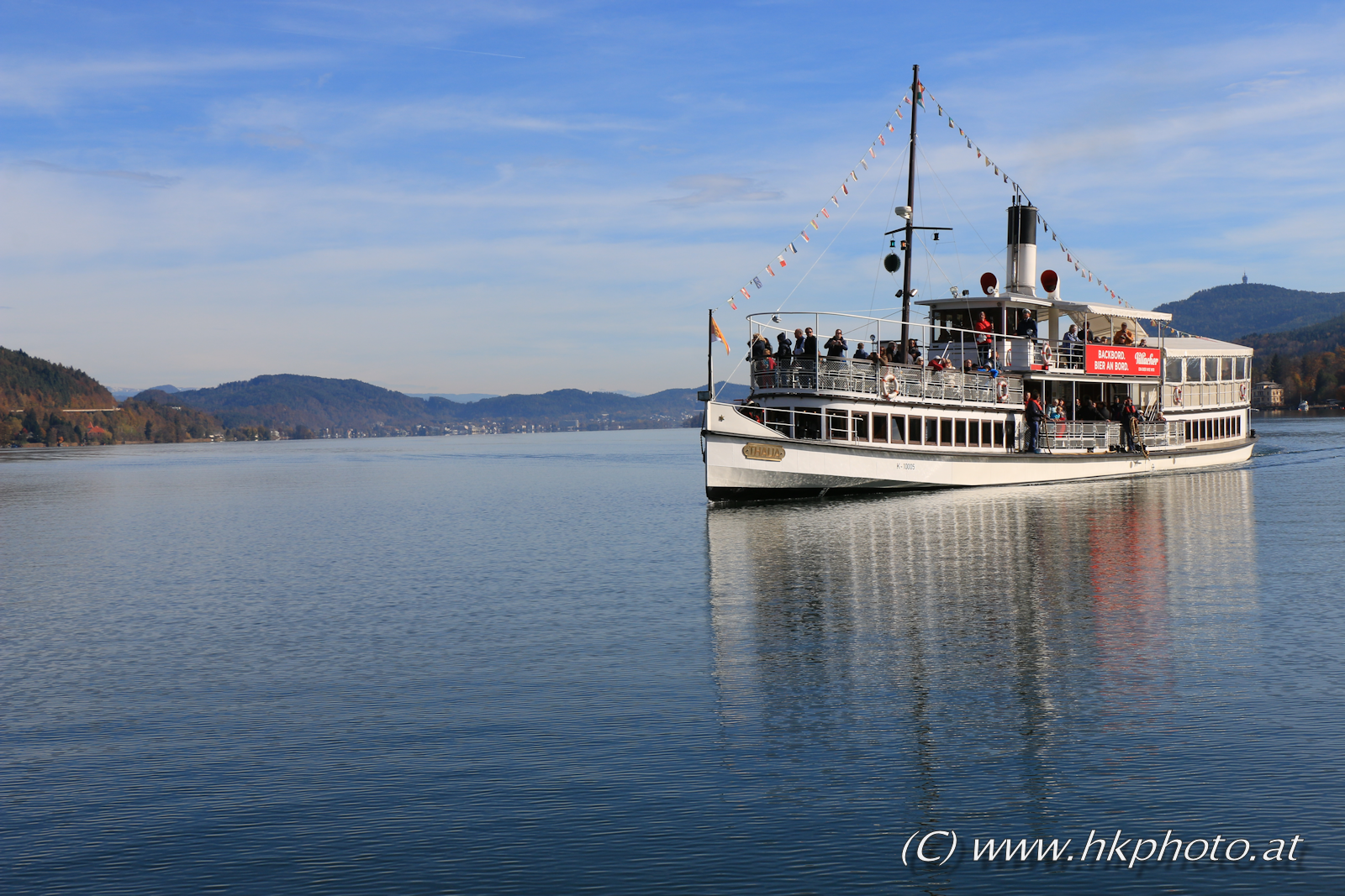 Die "Thalia", das Flaggschiff vom Wörthersee. Eines der letzten Schraubendampfschiffe Europas.