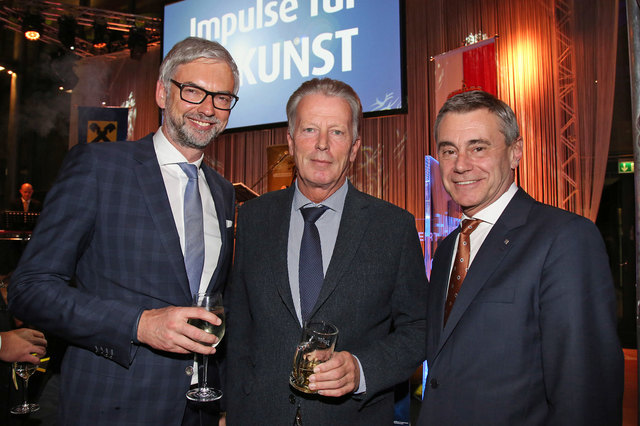 Landeshauptmann-Stv. Michael Strugl, Ex-Vizekanzler Reinhold Mitterlehner, Generaldirektor Heinrich Schaller | Foto: Foto: RLB OÖ/Strobl