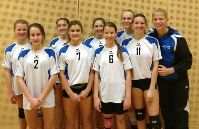 Die stolzen Volleyball-Mädels