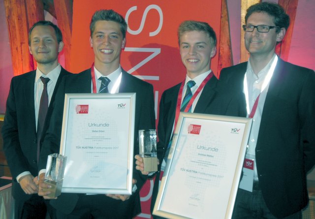Stefan Erben und Andreas Mattes wurden bei ihrer Diplomarbeit von Thomas Rötzer (Medizinische Universität Wien) und Michael Wihsböck (HTL Hollabrunn) betreut.