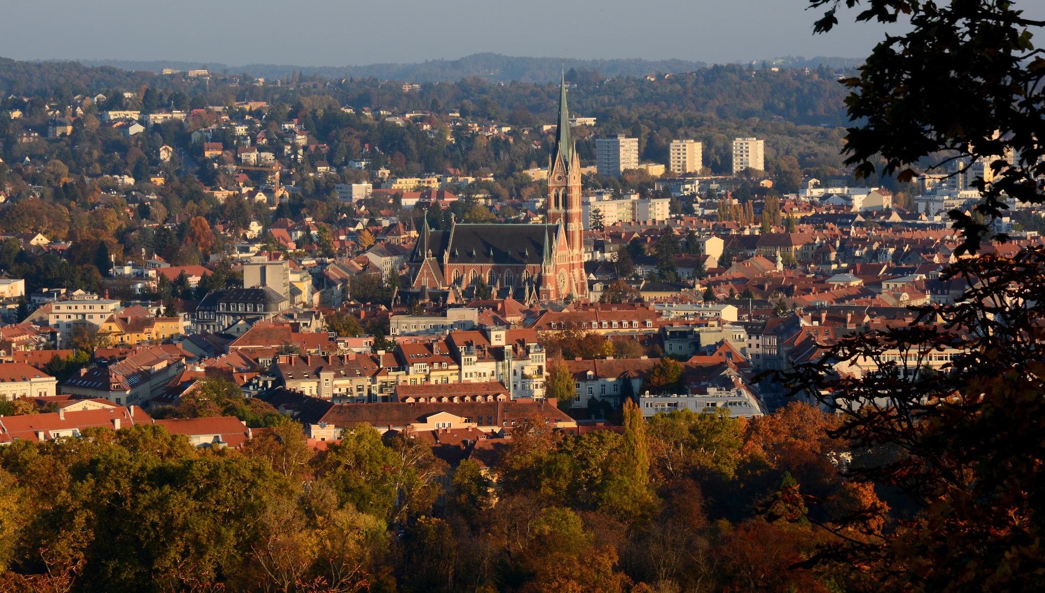 Blick vom Grazer Schloßberg GrazUmgebung