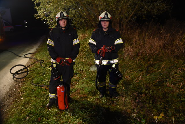 Ein zweifacher Brandschutz wurde auch aufgebaut