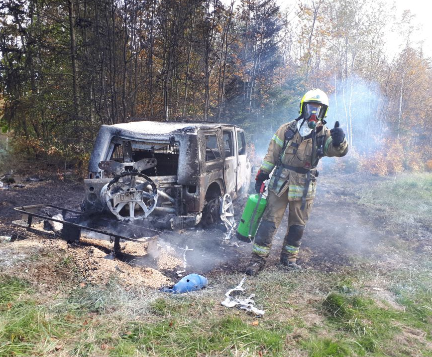 Nach dem schwierigen Einsatz endlich "Brand aus!".
