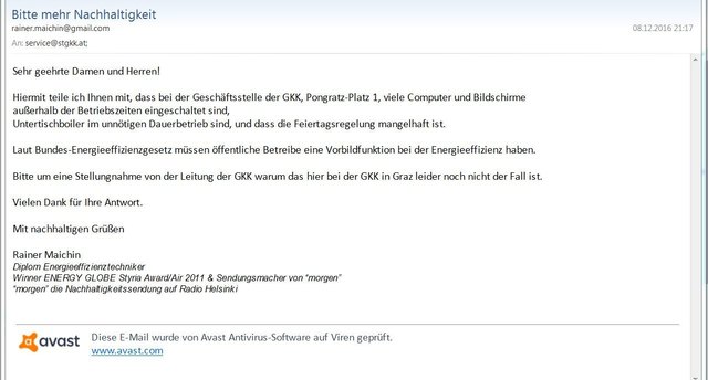 Missachtung von einfachsten (Verbesserungs)Vorschlägen...