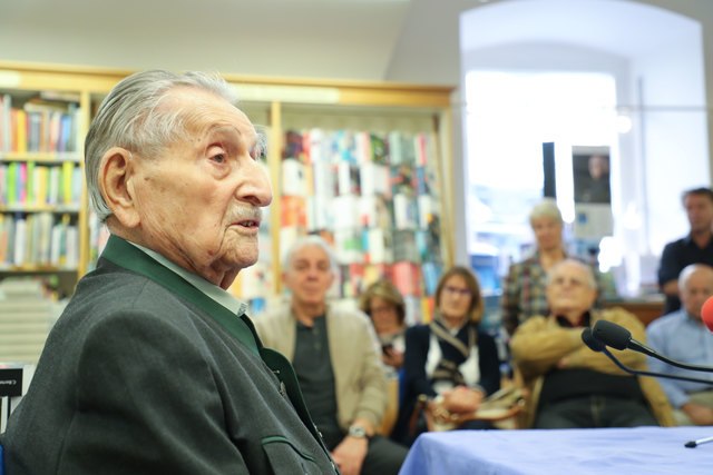 Lesung von Marco Feingold in Rupertusbuchhandlung im Rahmen der Buchwoche SalzburgFoto: Franz Neumayr     4.11.2017