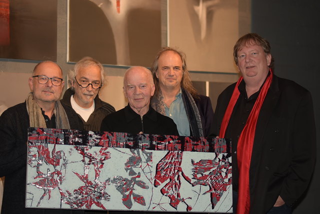 "Eine Begegnung" gibt es derzeit im Offenen Haus Oberwart: Bernd Romankiewitz, Wolfgang Horwath, Erwin Morawitz, Alfred Masal und Horst Horvath | Foto: Christian Ringbauer
