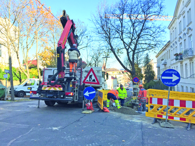 Die Arbeiten sollen bis 27.11. abgeschlossen sein.