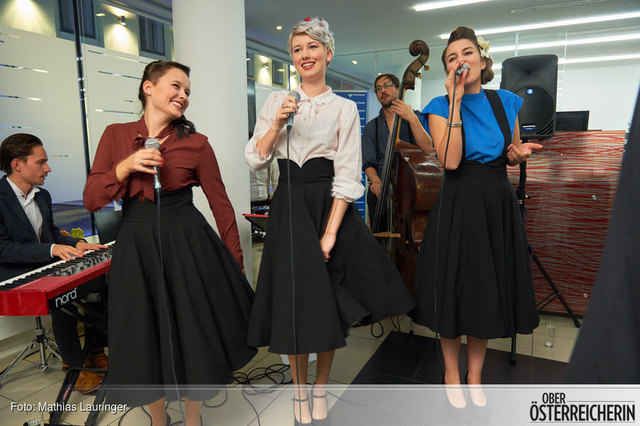 "Bye Maxene" sorgten für perfekte Stimmung beim Empfang der Volksbank. | Foto: Volksbank/Lauringer