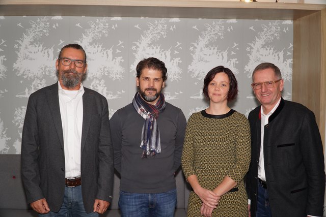 Helmut Hein, Rainer Tauber, Victoria Foidl und Christian Angerer (v.l.). führen eigene Listen in die TVB-Wahl.