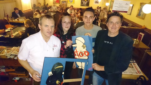 Chef des Ulrich, Siegfried Wagner; Anita Taschler, Hannes Hinterecker, Ronald Heberling, alias "Hero" | Foto: privat