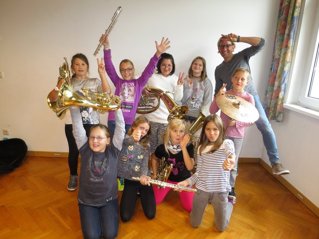 Mit großer Freude spielen die Schüler in der Bläserklasse. | Foto: Foto: VS Aigen-Schlägl