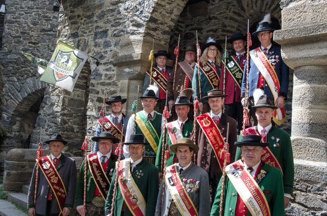 Stabführer der 15 Lungauer Musikkapellen. | Foto: Wolfgang Eßl