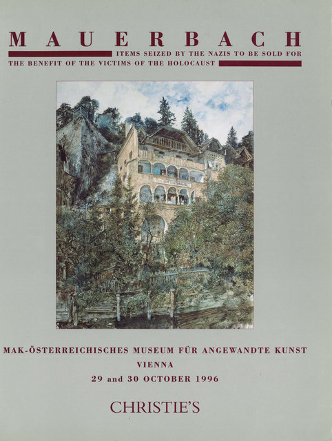 Der Katalog zur Versteigerung des Mauerbach-Bestandes durch das Auktionshaus Christie's umfasste über 400 Seiten. | Foto: IKG