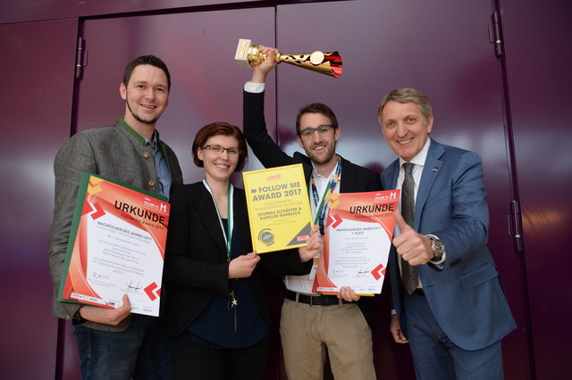 Christoph Schmid gewann den Follow-Me-Award der Wirtschaftskammer Steiermark.