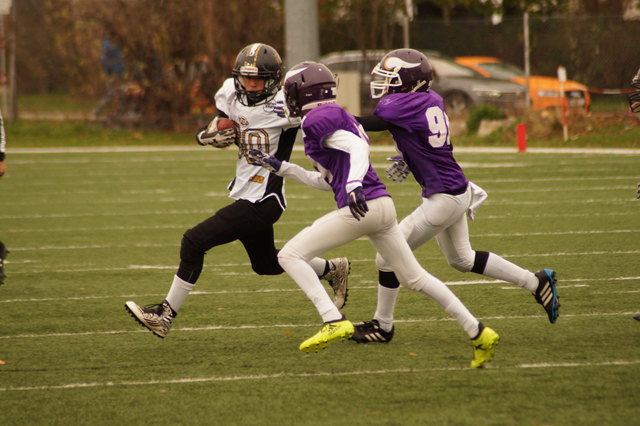 Dominik Jost  stoppte für die Rangers Defense, erkämpfte Yards für die Offense und konnte den ersten Touchdown des Spieles erzielen.