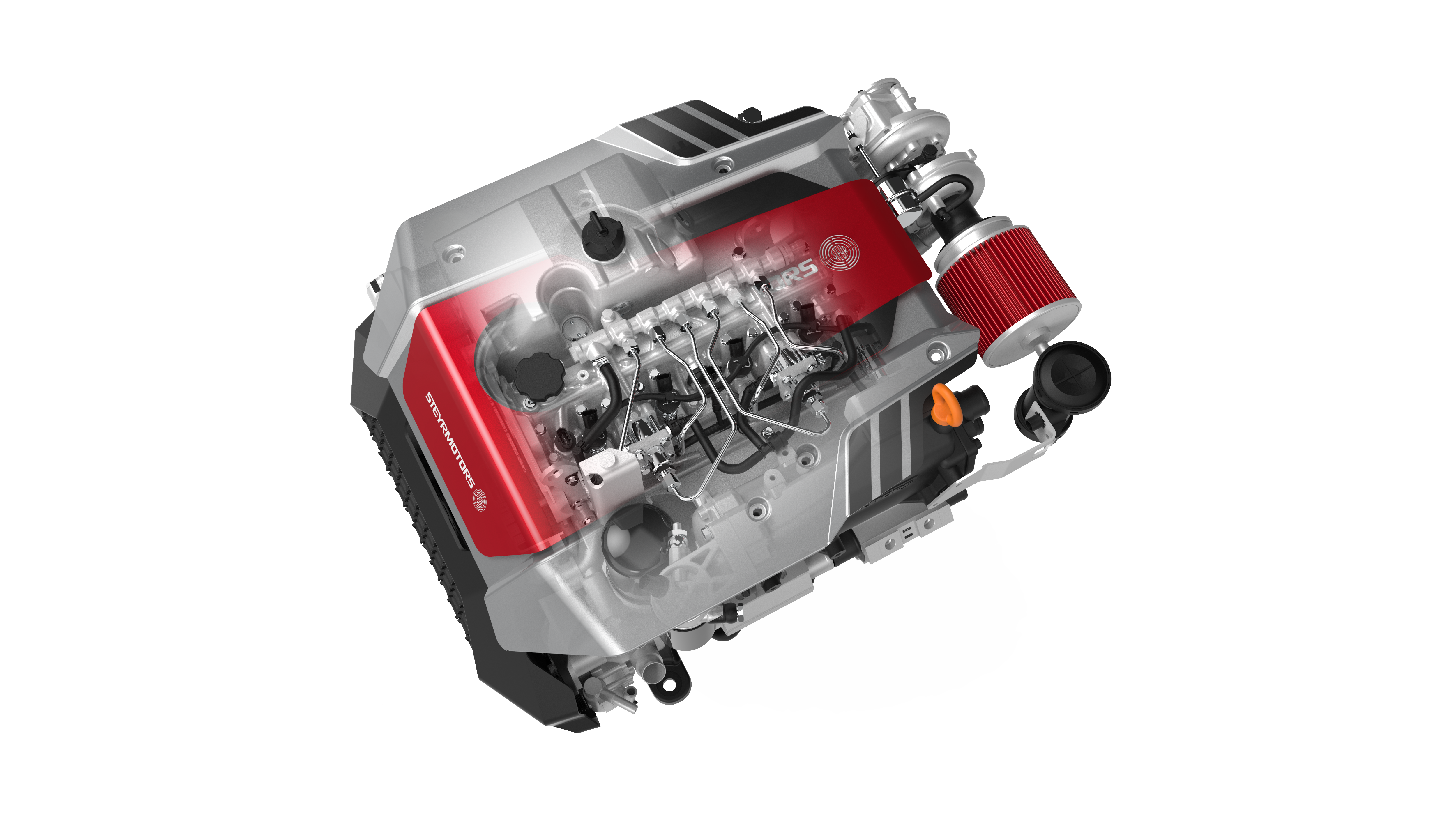 Der neue SEC 4-Zylinder von Steyr Motors wird für Kunden individuell designt.