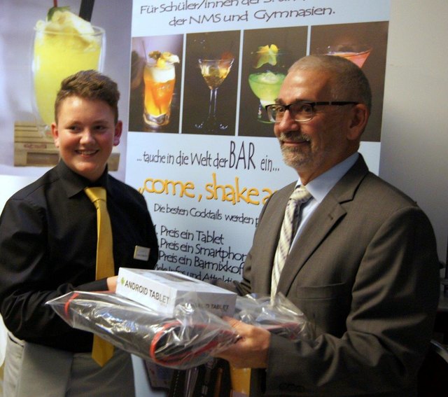 "Come shake and win" in der Tourismusschule Oberwart