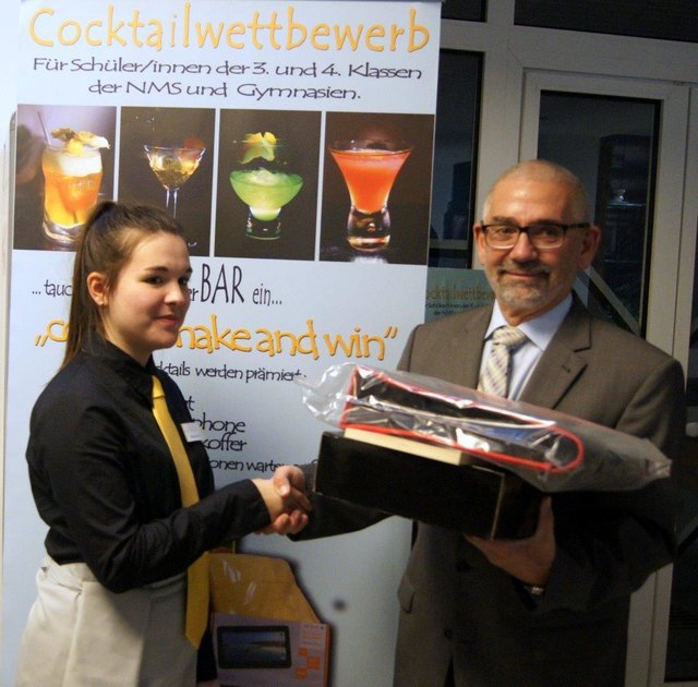 "Come shake and win" in der Tourismusschule Oberwart