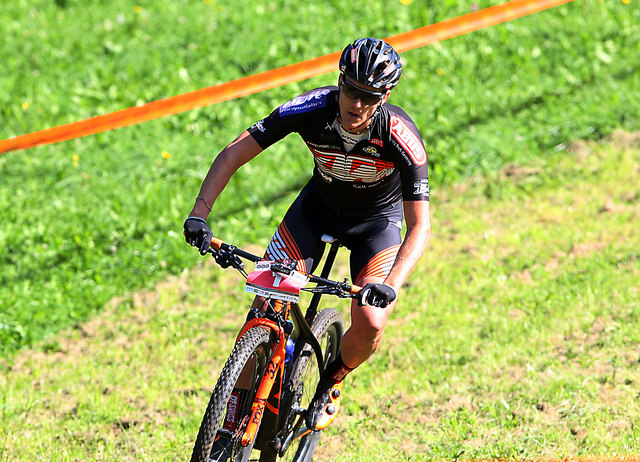 David Schöggl von den "netWERKERN" war bei der 3 Eiben Bike Challenge selbst auf dem Mountainbike unterwegs. | Foto: Franz Krainer