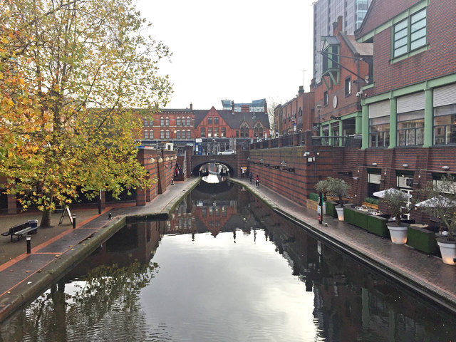 Erwartungen erfüllt: Das englische Novemberwetter konnte dem Charme des Kanalsystems von Birmingham nichts anhaben.