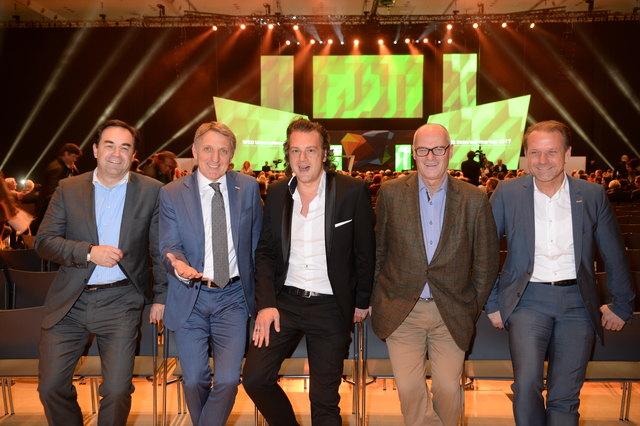 Business-Networking: Armin Egger, Josef Herk, Nils Müller, Benedikt Bittmann und Andreas Herz | Foto: Fischer