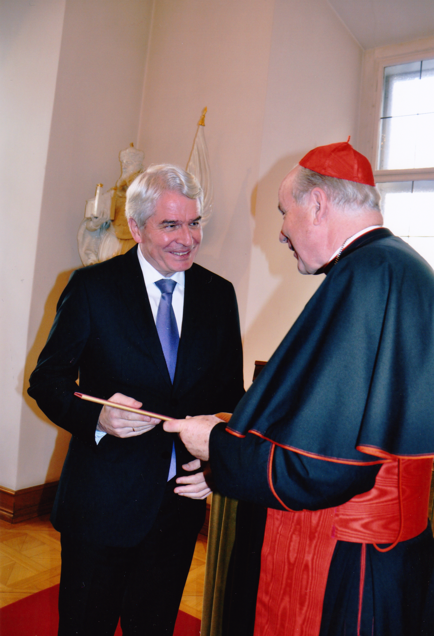 Rektor Heinrich Schmidinger mit Kardinal Christoph Schönborn