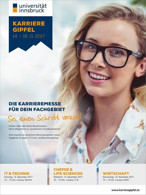 Das Berufsinformations- und Recruiting-Event der Uni Innsbruck