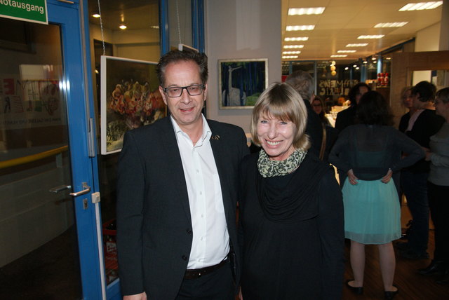 Christine Scherl mit dem Landecker Bgm. Wolfgang Jörg.