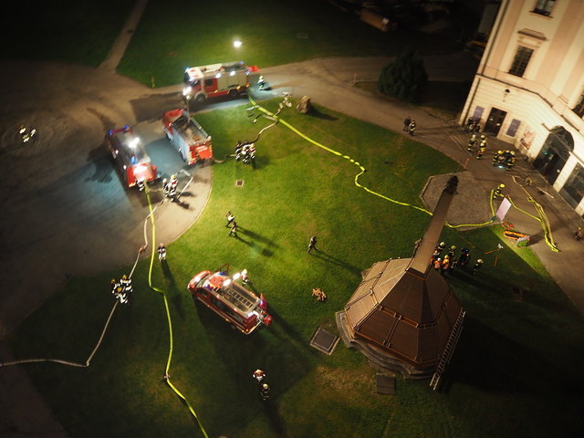 Binnen wenigen Minuten war die Feuerwehr am Eisatzort | Foto: Stift Göttweig