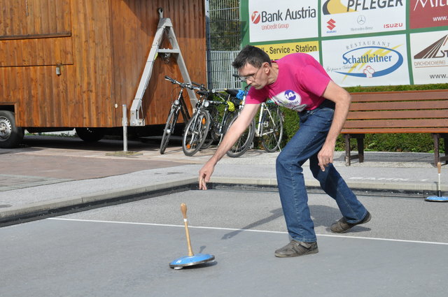 Das Sportprogramm war vielfältig. Im Bild Manfred Lindorfer aus Sarleinsbach.