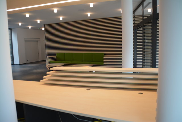 Blick vom Frontdesk nach vorne