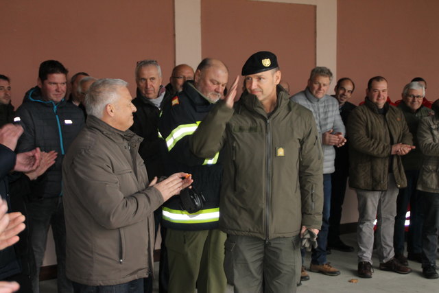 Der neue Militärkommandant Gernot Gasser war natürlich auch in Bruckneudorf dabei.