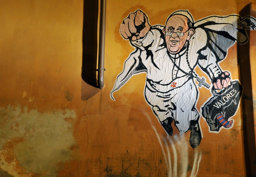Papst Franziskus - in ungewissen Zeiten ein Orientierungs-Gigant - auch für die Jugend.