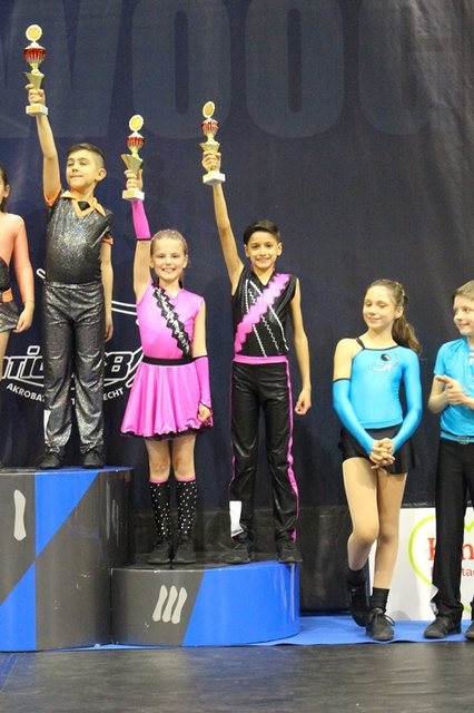 ÖM 2017 Rock'n'Roll Einsteigerklasse, Wanesa & Sameer am Stockerl