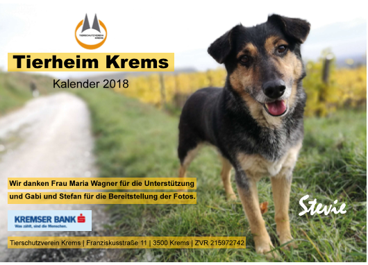 Tierheim Krems Kalender 2018