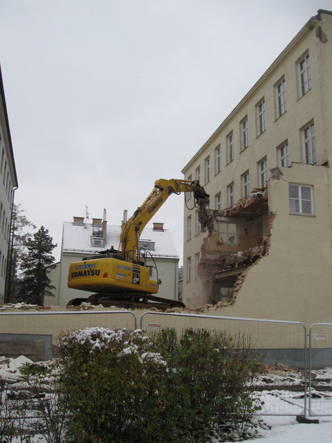 Die Bauarbeiten sind in vollem Gange