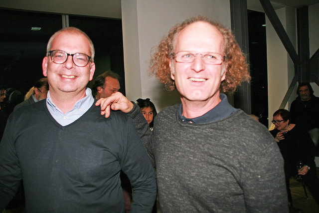 Architekt Benedikt Gratl und Sponsor Walter Gombocz
