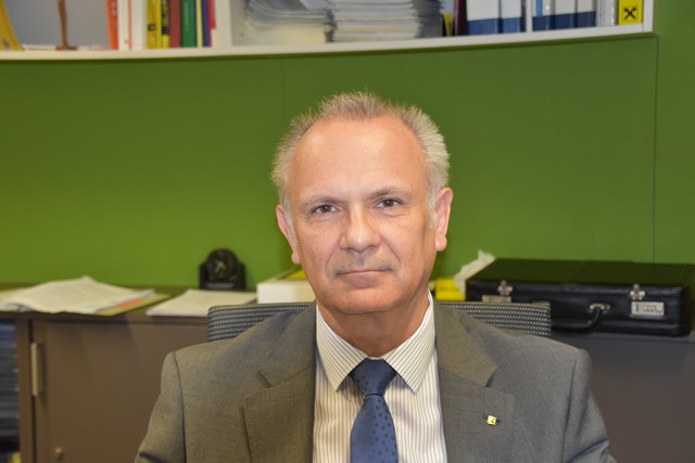 Ewald Richter, Geschäftsleiter der Raiffeisen-Bezirksbank Güssing.