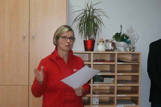 Gabriela Zoufal berichtet über die Einsätze der Caritas.