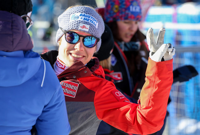 Nici Schmidhofer war zufrieden mit Platz 3. Foto: GEPA pictures/Kneisl