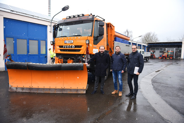 Vbgm. Bernhard Baier, Martin Stiedl und Werner Sonnleitner | Foto: Stadt Linz