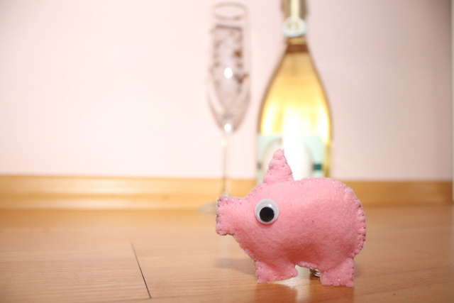 So sieht das fertige Schweinchen aus