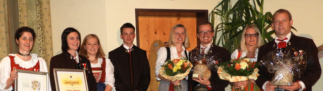 Die Geehrten der Musikkapelle Brixen. | Foto: Brigitte Eberharter
