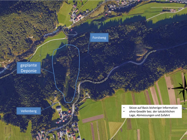 Die Grünen haben mehrere Planskizzen angefertigt, um einen besseren Überblick bieten zu können. | Foto: Grüne Völs