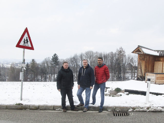 Vor der Nagelhoferwiese: F. Atschreiter, R. Weinzettel, J. Tanzer. | Foto: privat